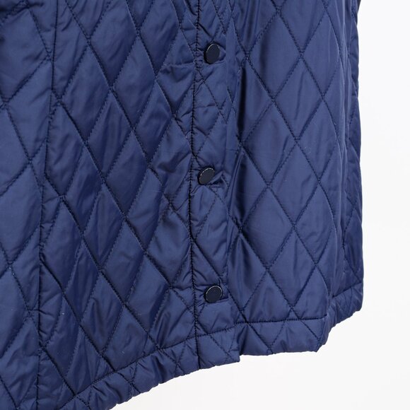 Tibi Quilted Combo Navy Blazer Jacket - Picture 8 of 12